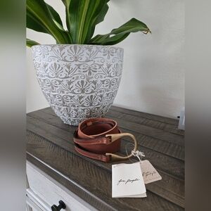 Free People Rising Sun Leather Hip Belt | Size M/L
